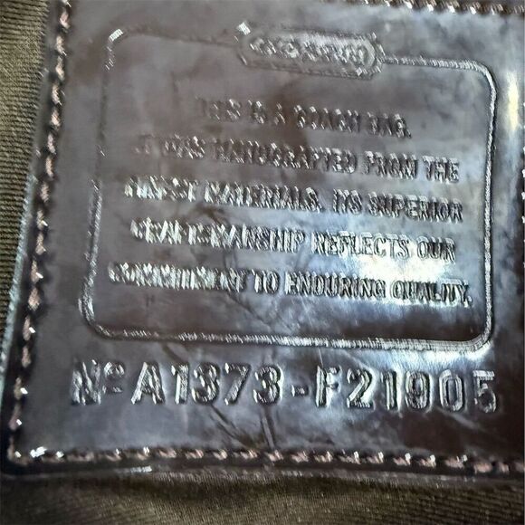 Coach Signature Stripe Demi Crossbody Bag Brown/Beige Women's Handbag - Picture 3 of 12